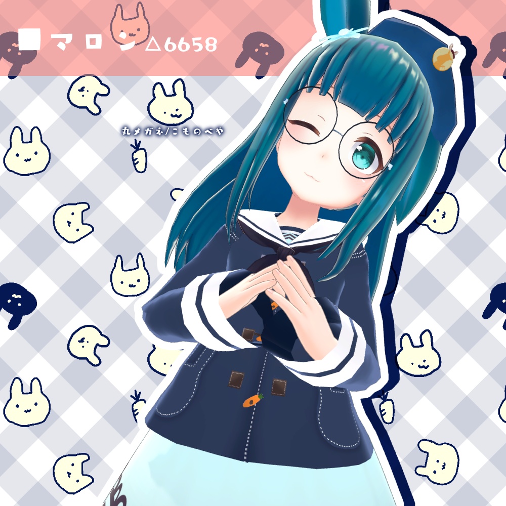 【11アバター対応】うさみみダッフルコート