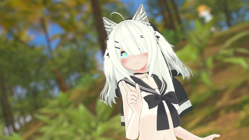 【37アバター対応】セーラーフリル水着【PB対応】