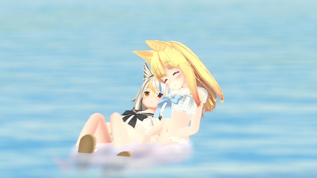 【37アバター対応】セーラーフリル水着【PB対応】