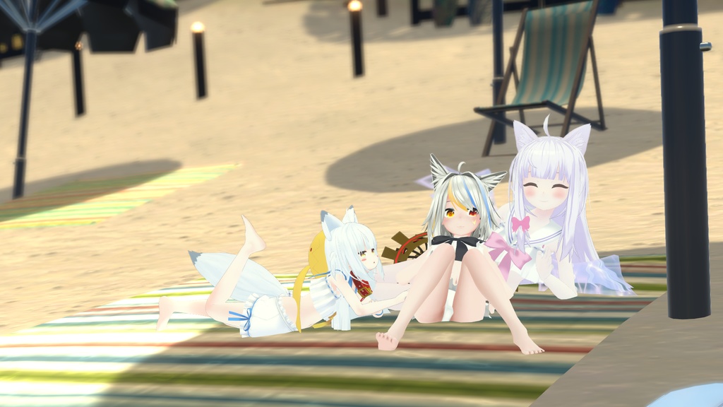 【37アバター対応】セーラーフリル水着【PB対応】