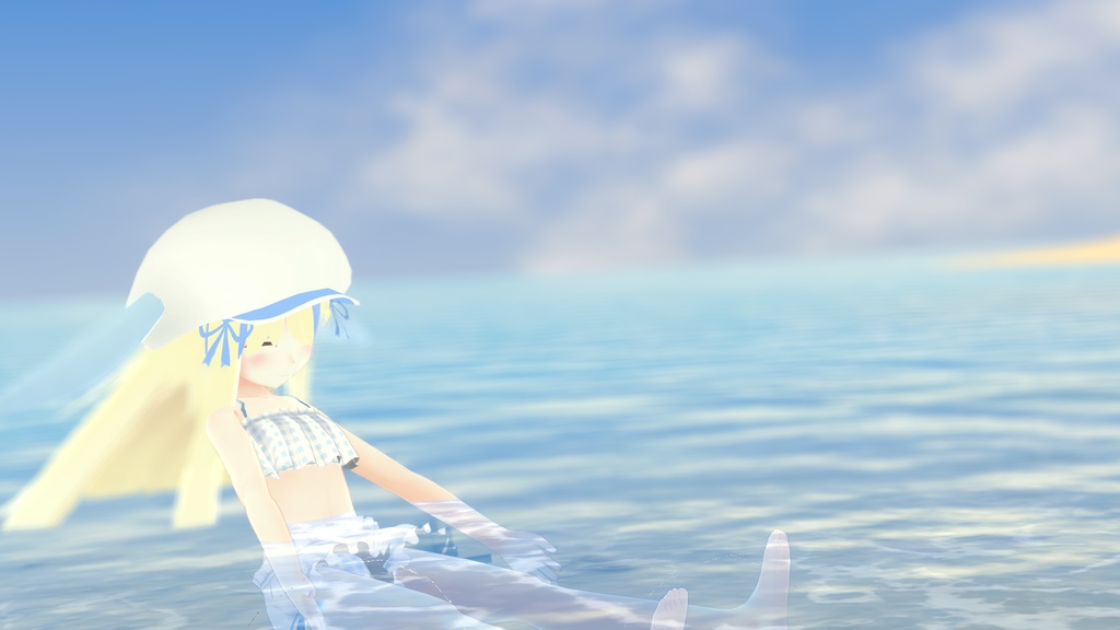 【37アバター対応】セーラーフリル水着【PB対応】