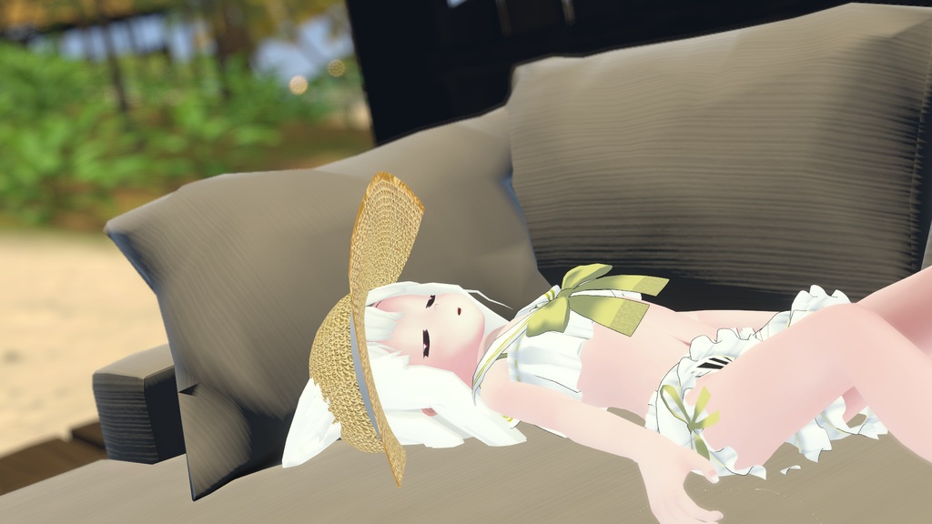 【37アバター対応】セーラーフリル水着【PB対応】