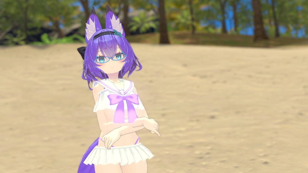 【37アバター対応】セーラーフリル水着【PB対応】