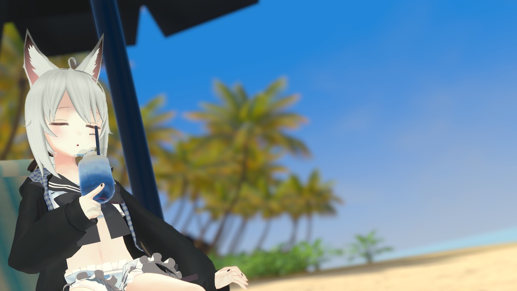 【37アバター対応】セーラーフリル水着【PB対応】