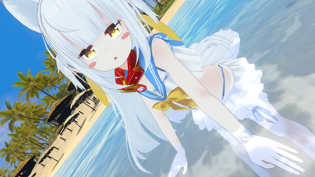 【37アバター対応】セーラーフリル水着【PB対応】