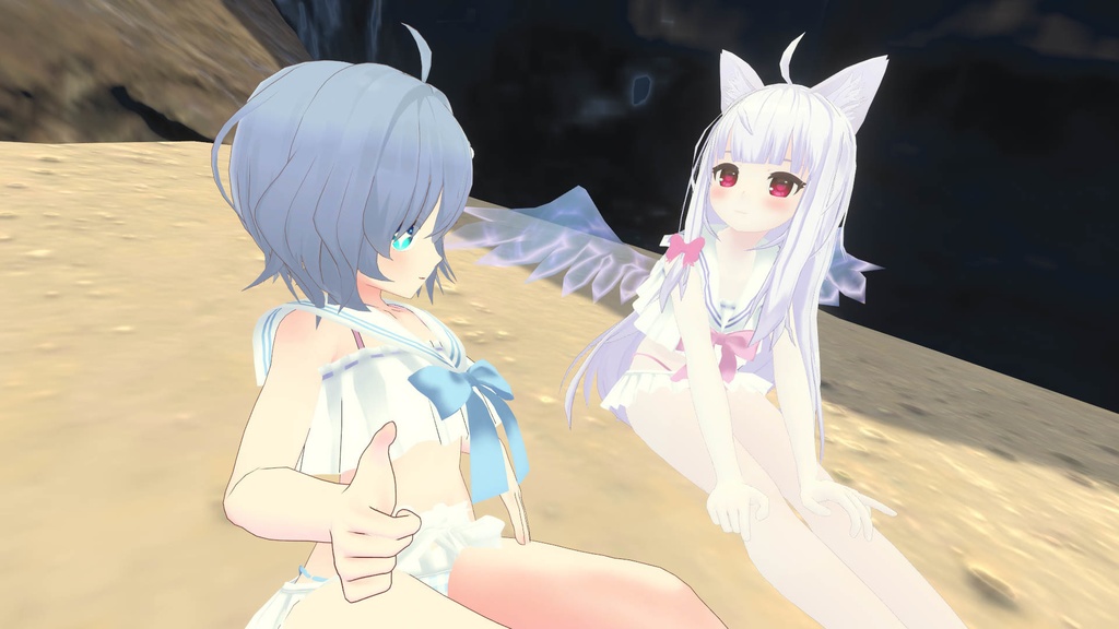 【37アバター対応】セーラーフリル水着【PB対応】