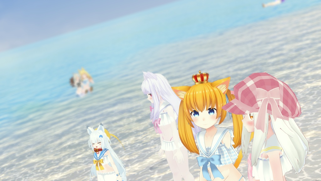 【37アバター対応】セーラーフリル水着【PB対応】