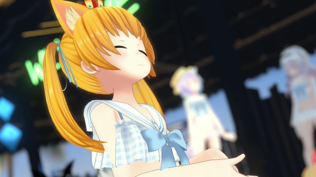 【37アバター対応】セーラーフリル水着【PB対応】