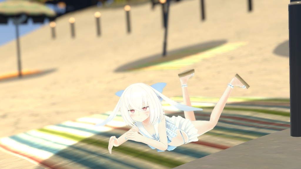 【37アバター対応】セーラーフリル水着【PB対応】