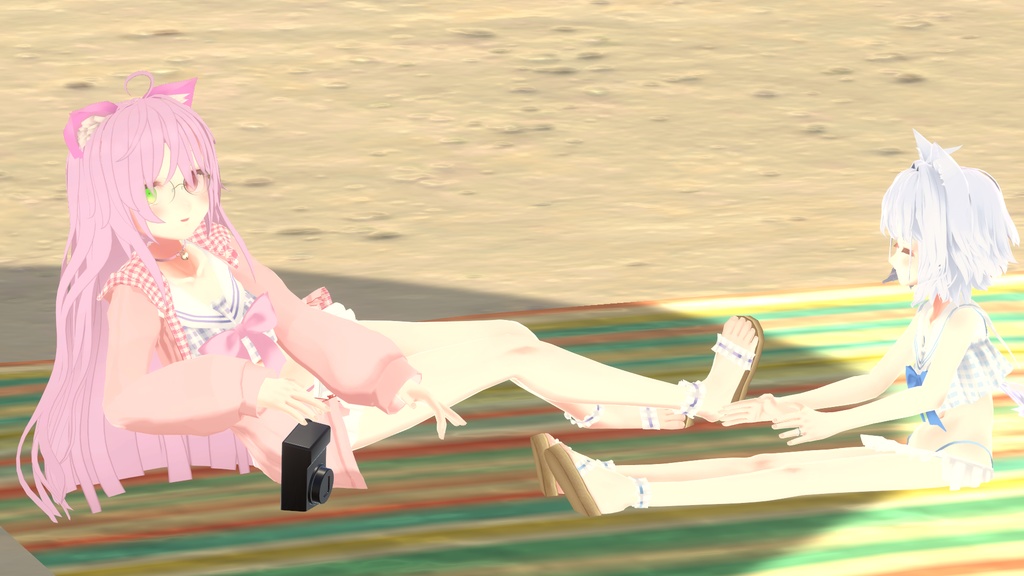 【37アバター対応】セーラーフリル水着【PB対応】