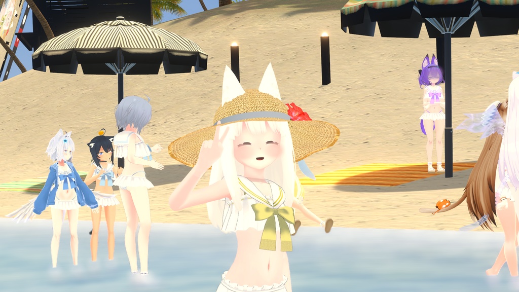 【37アバター対応】セーラーフリル水着【PB対応】