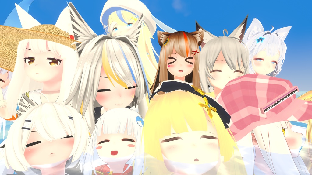 【37アバター対応】セーラーフリル水着【PB対応】