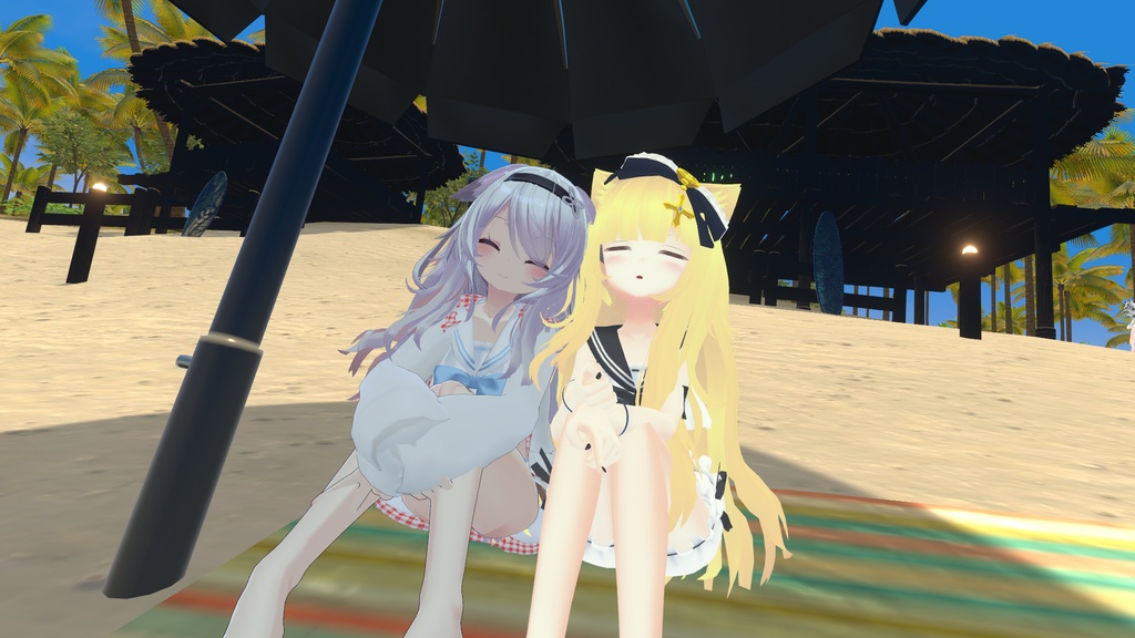 【37アバター対応】セーラーフリル水着【PB対応】