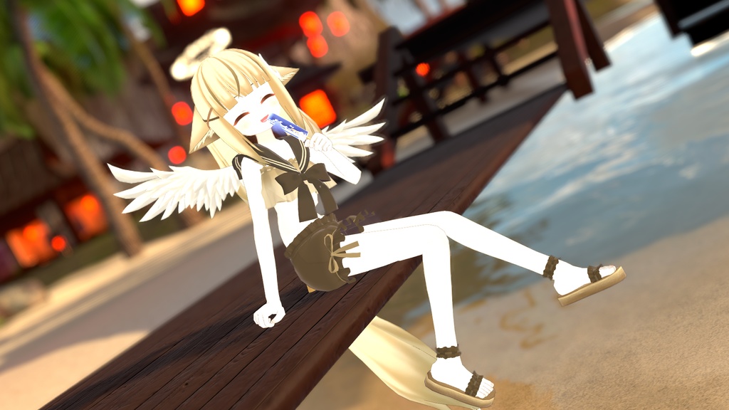 【37アバター対応】セーラーフリル水着【PB対応】