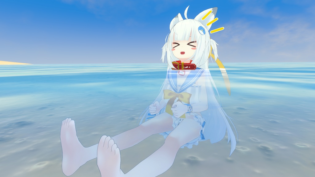 【37アバター対応】セーラーフリル水着【PB対応】