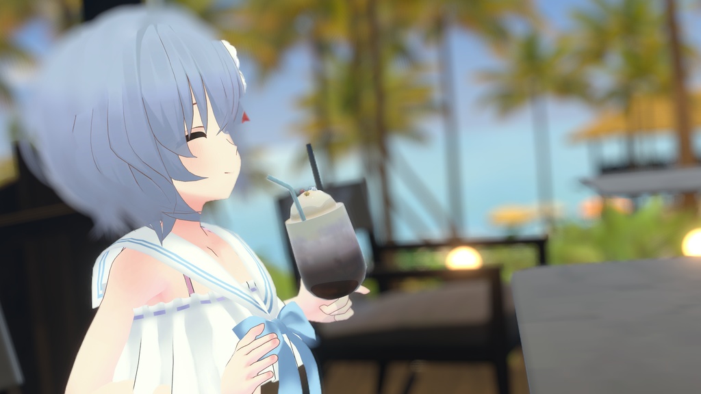 【37アバター対応】セーラーフリル水着【PB対応】