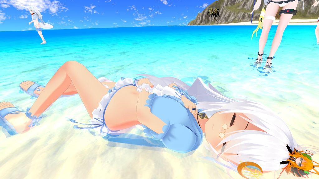 【35アバター対応】うさぎさん水着【PB対応】