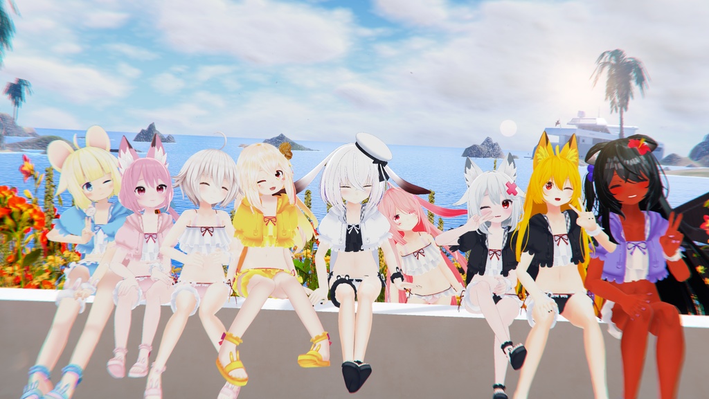 【35アバター対応】うさぎさん水着【PB対応】