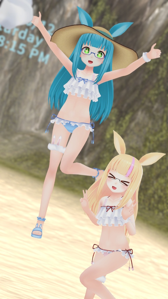 【35アバター対応】うさぎさん水着【PB対応】