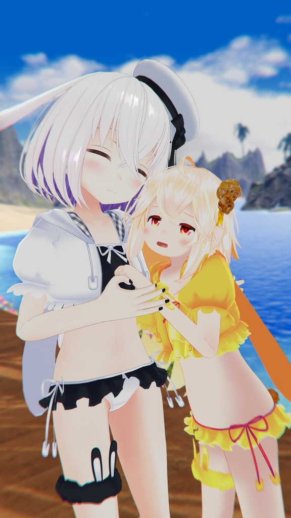 【35アバター対応】うさぎさん水着【PB対応】