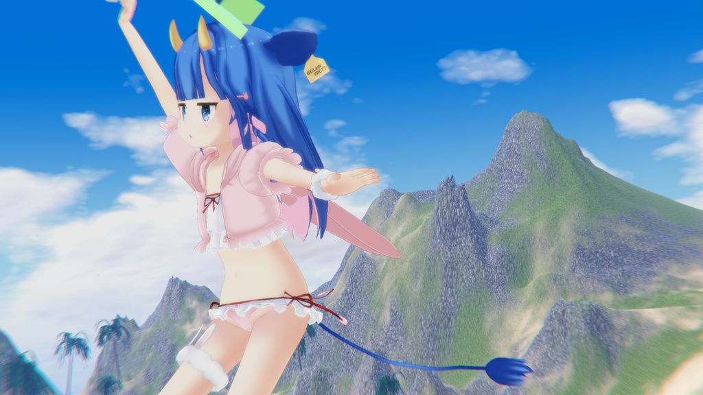 【35アバター対応】うさぎさん水着【PB対応】