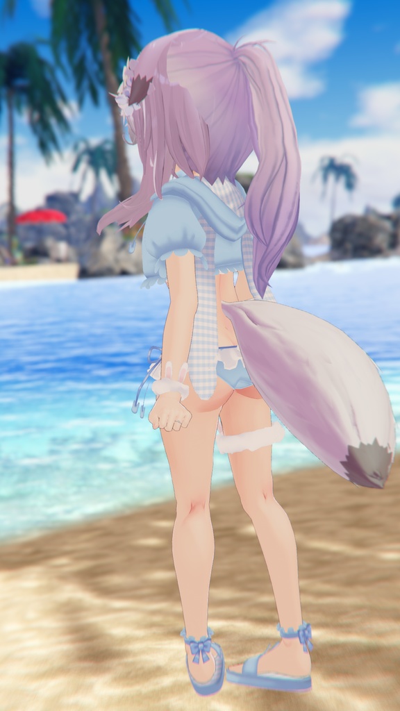 【35アバター対応】うさぎさん水着【PB対応】