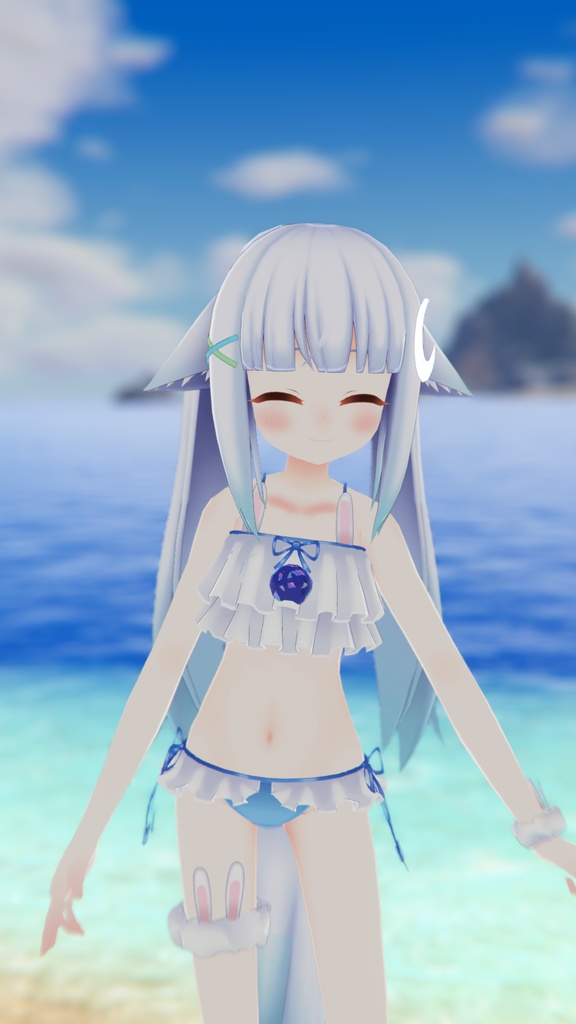 【35アバター対応】うさぎさん水着【PB対応】