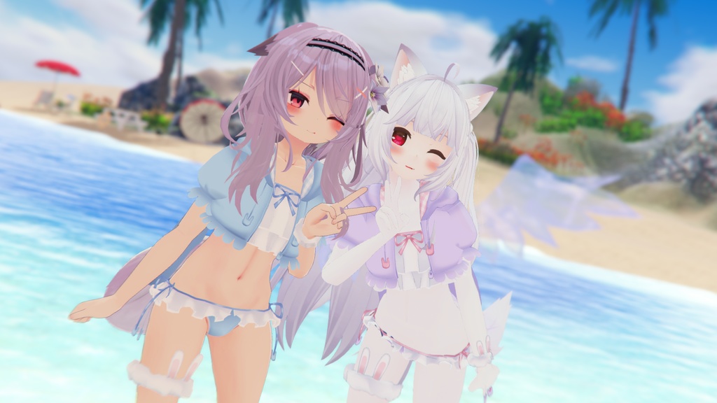 【35アバター対応】うさぎさん水着【PB対応】