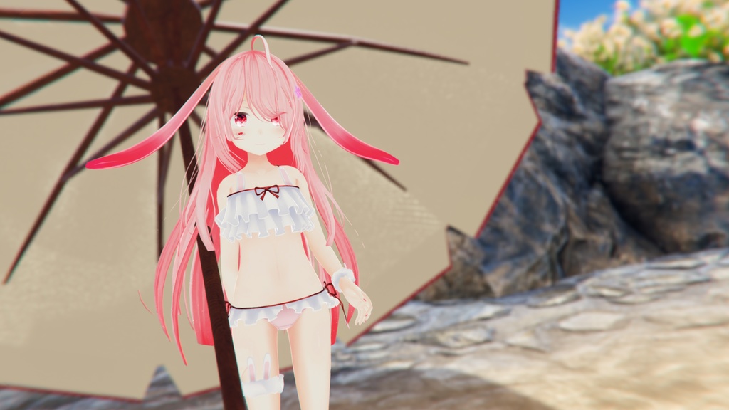 【35アバター対応】うさぎさん水着【PB対応】