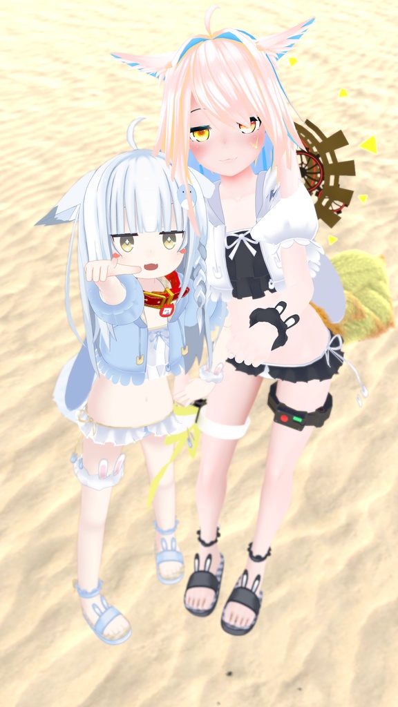 【35アバター対応】うさぎさん水着【PB対応】