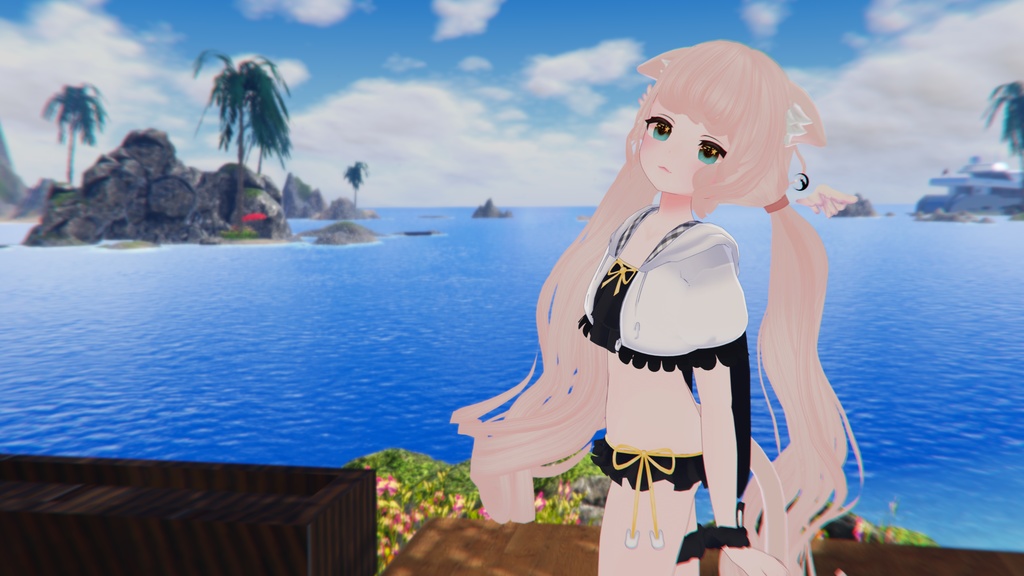 【35アバター対応】うさぎさん水着【PB対応】