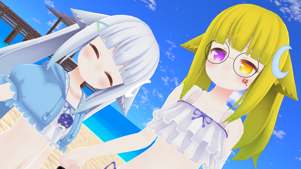 【35アバター対応】うさぎさん水着【PB対応】