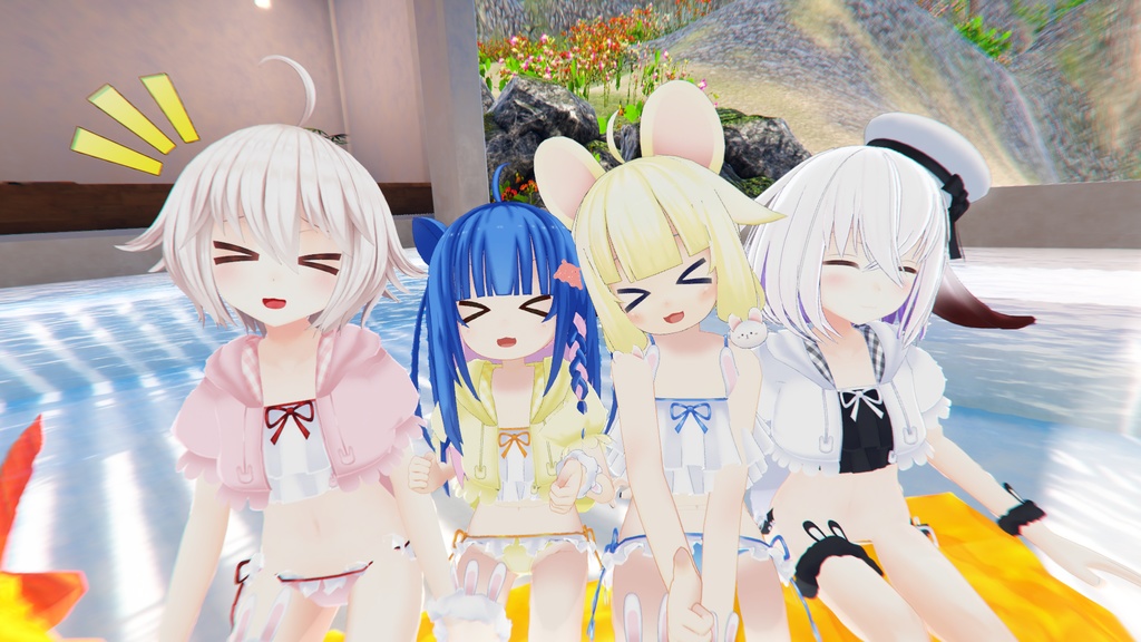 【35アバター対応】うさぎさん水着【PB対応】