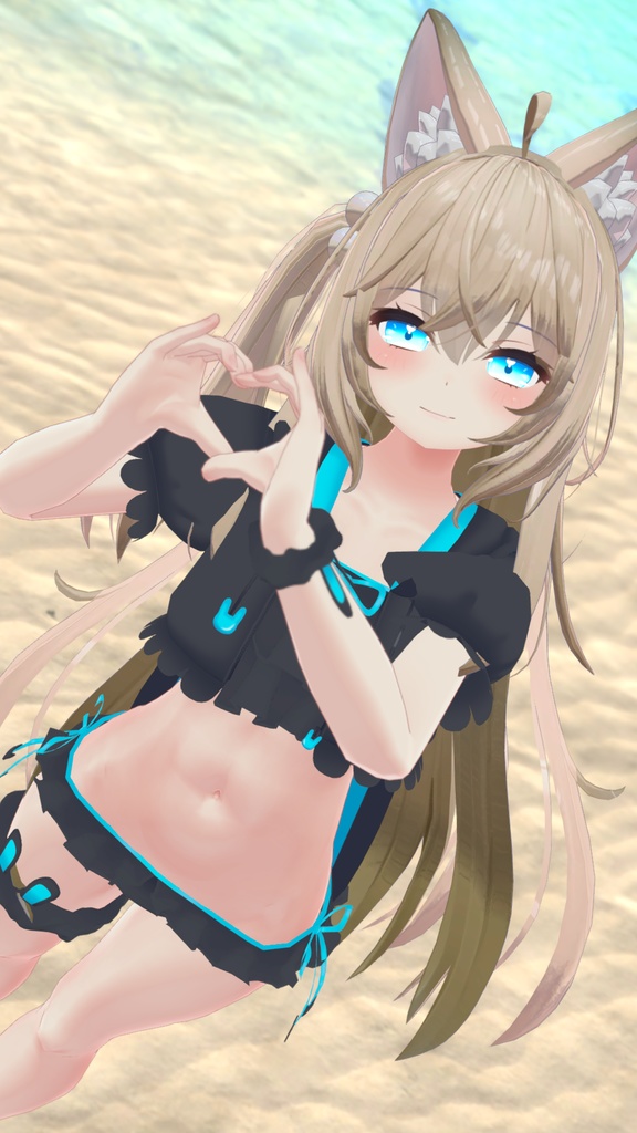 【35アバター対応】うさぎさん水着【PB対応】