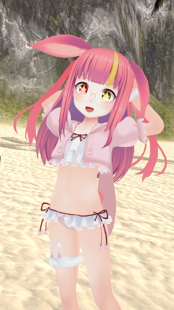 【35アバター対応】うさぎさん水着【PB対応】