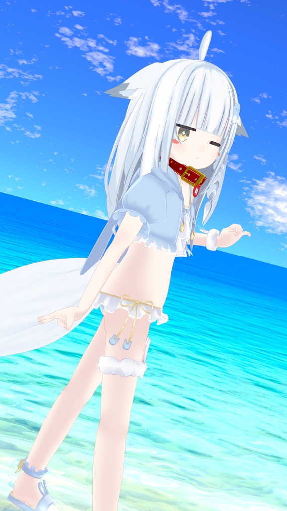 【35アバター対応】うさぎさん水着【PB対応】