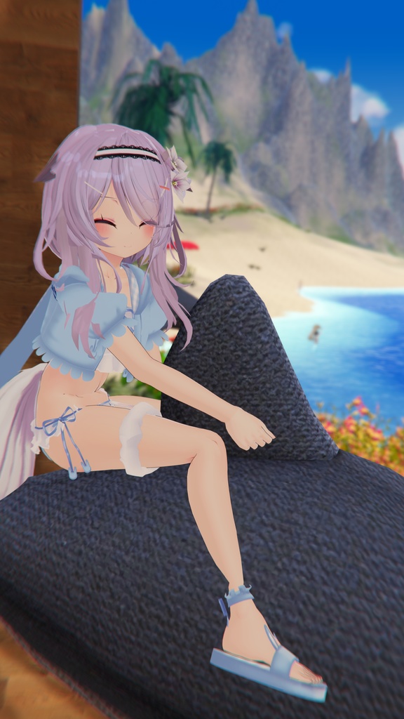 【35アバター対応】うさぎさん水着【PB対応】