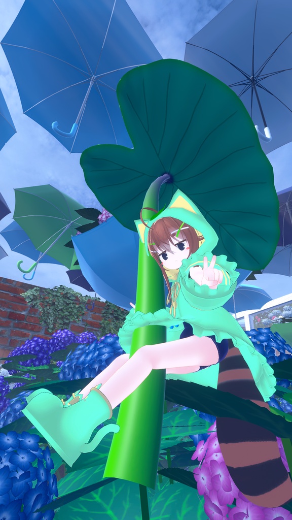 【29アバター対応】ねこレインコート【PB対応】