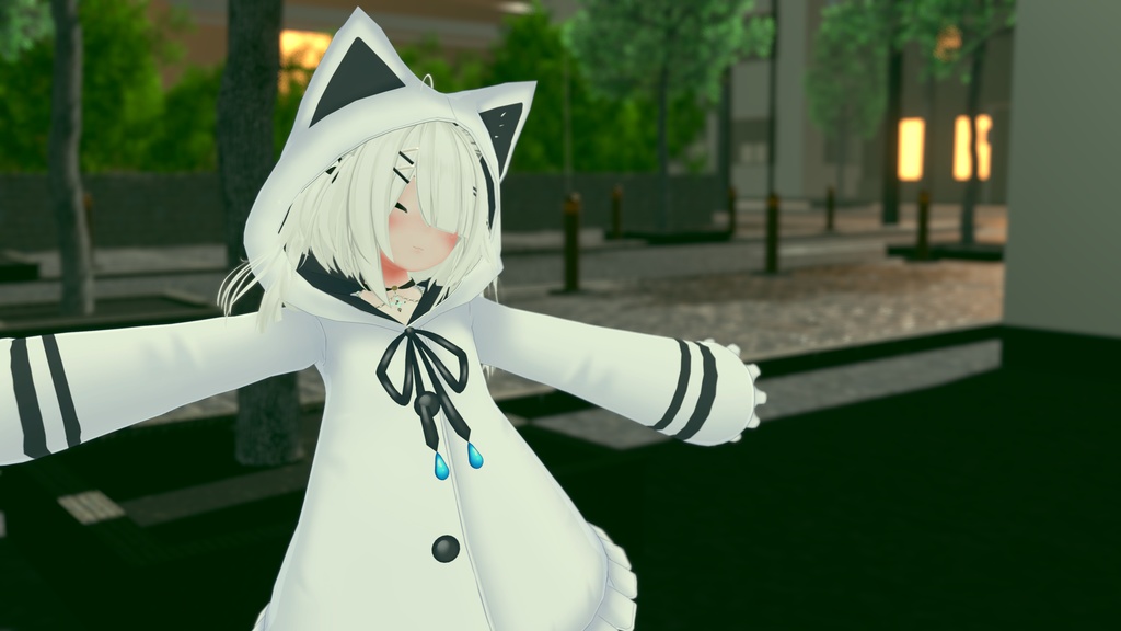 【29アバター対応】ねこレインコート【PB対応】