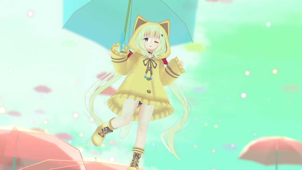 【29アバター対応】ねこレインコート【PB対応】