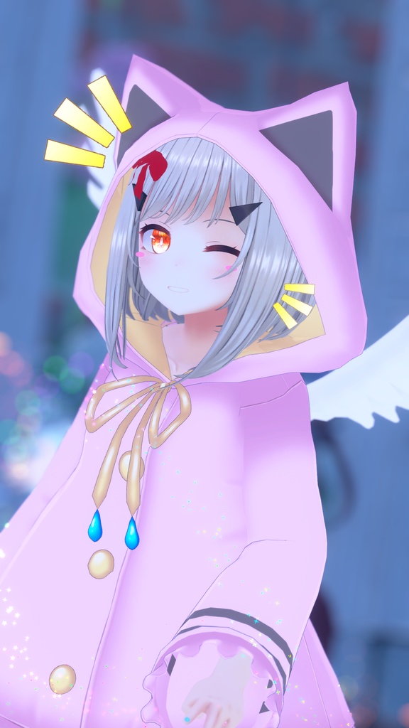 【29アバター対応】ねこレインコート【PB対応】