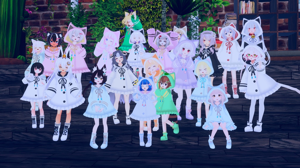 【29アバター対応】ねこレインコート【PB対応】