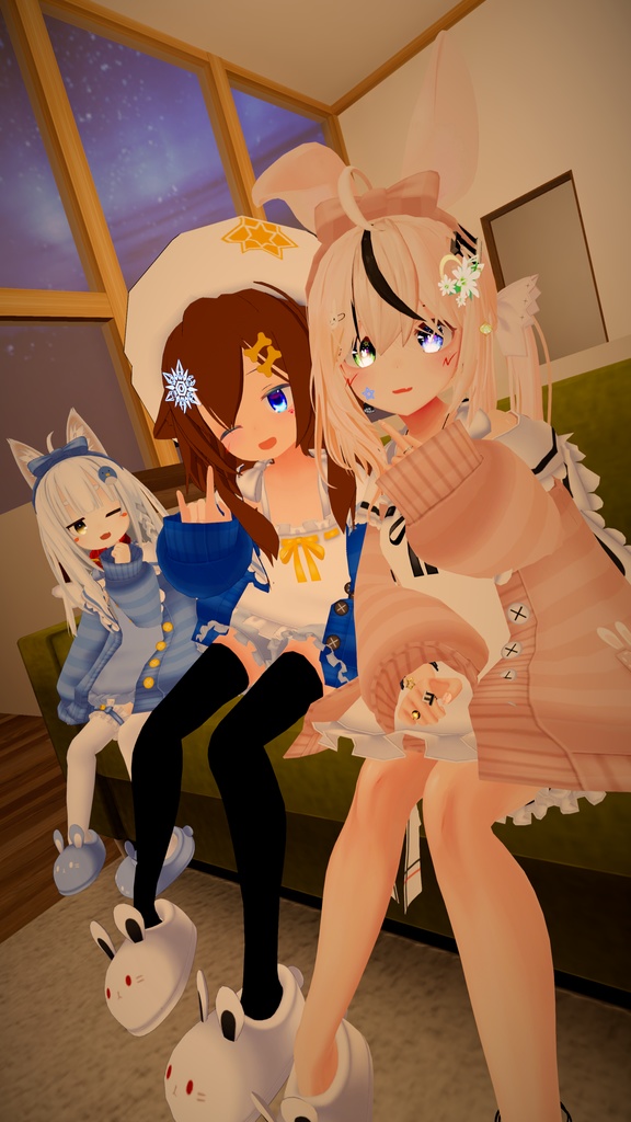 【41アバター対応】うさぎさんルームウェア【PB対応】