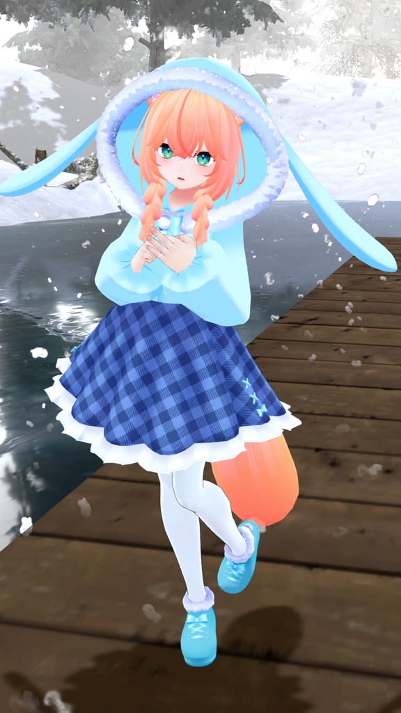 【39アバター対応】うさぎさん冬コーデ【PB対応】