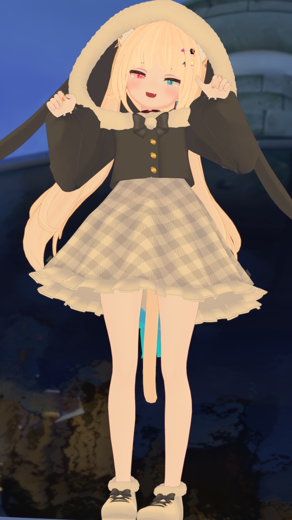 【39アバター対応】うさぎさん冬コーデ【PB対応】