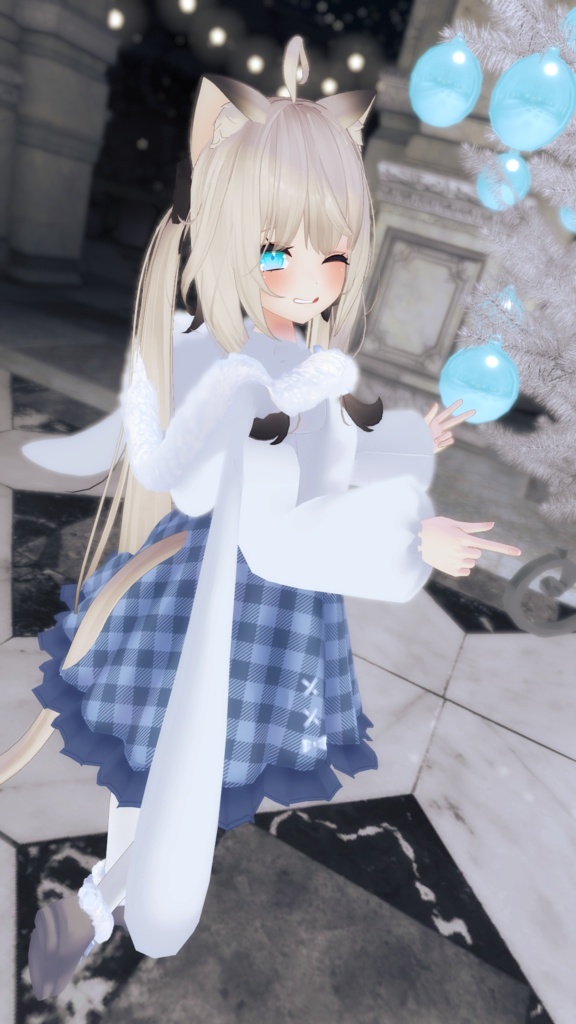 【39アバター対応】うさぎさん冬コーデ【PB対応】