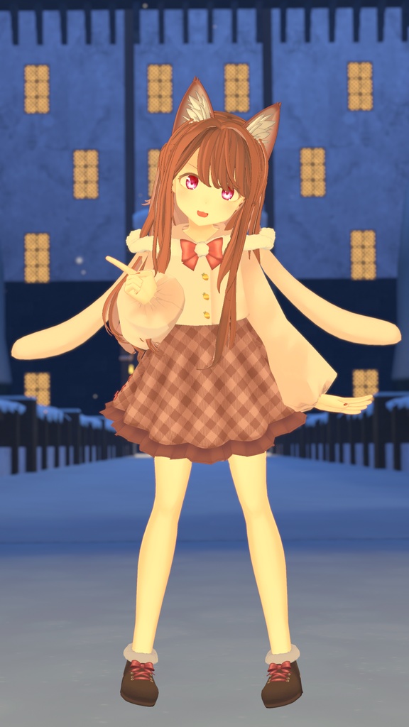 【39アバター対応】うさぎさん冬コーデ【PB対応】