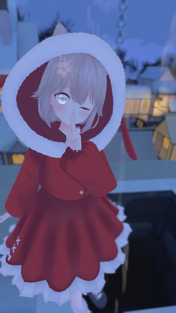 【39アバター対応】うさぎさん冬コーデ【PB対応】