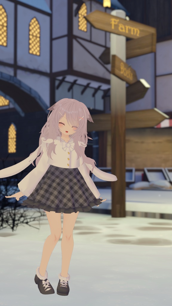 【39アバター対応】うさぎさん冬コーデ【PB対応】