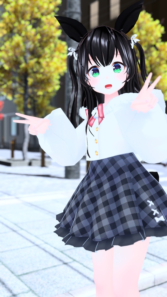 【39アバター対応】うさぎさん冬コーデ【PB対応】